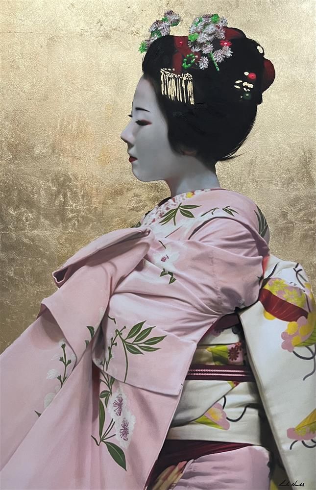 Linda Charles - 'Pinku' - Framed Original Artwork