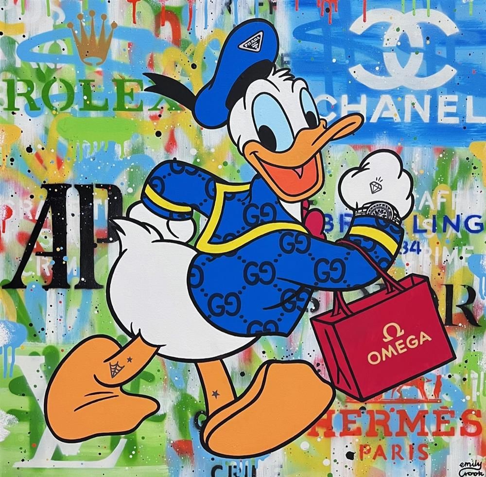 Emily Crook - 'Donald Days' - Framed Original Art