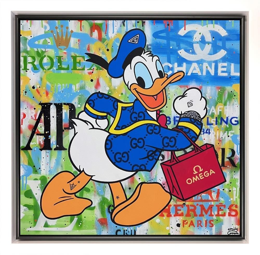 Emily Crook - 'Donald Days' - Framed Original Art