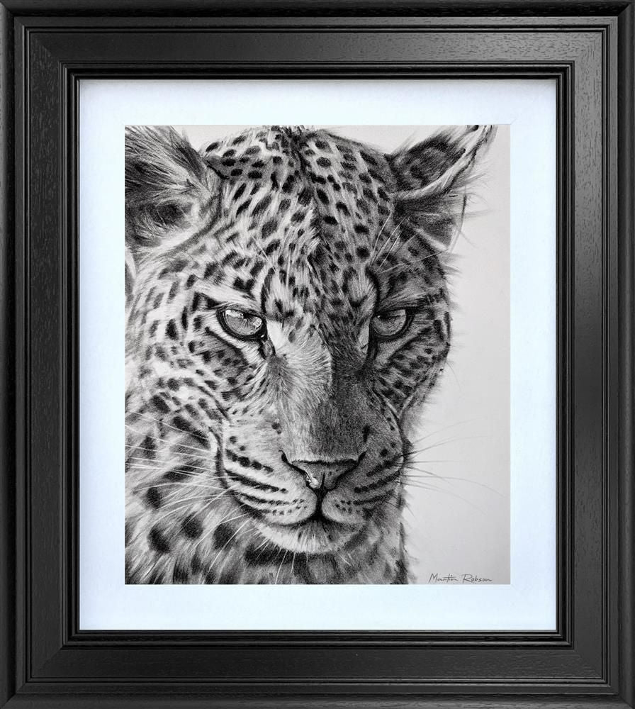 Martin Robson - 'Emerald Gaze Study' - Framed Original Art