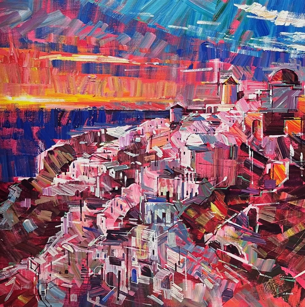 Colin Brown - 'Clifftop Views' - Framed Original Art