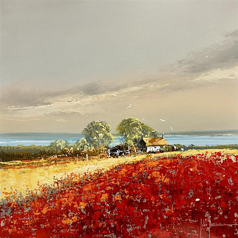 John Horsewell - 'Crimson Glory' - Framed Original Artwork