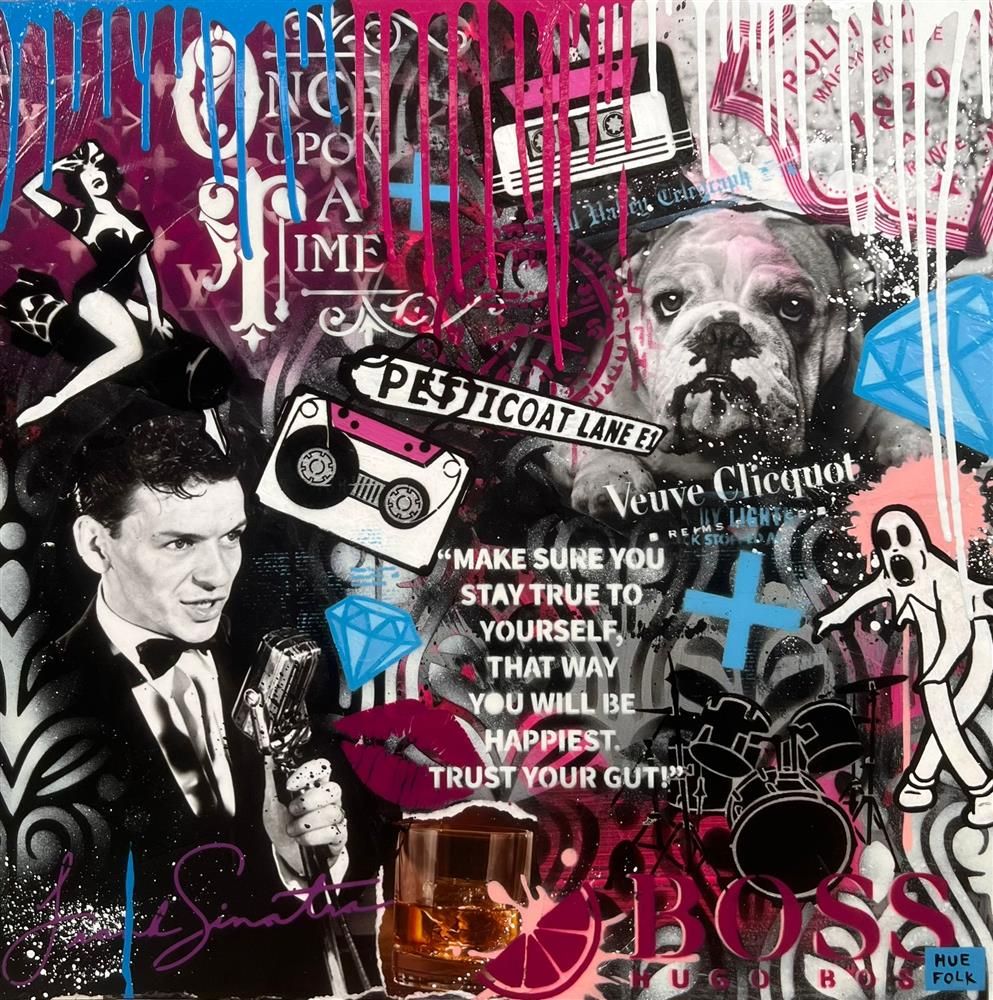 Hue Folk - 'Come Fly With Me' - Framed Original Art