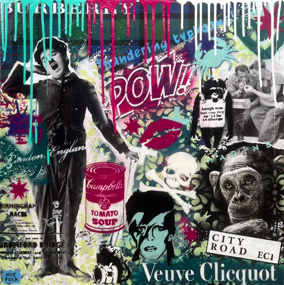 Hue Folk - 'Easy Street' - Framed Original Art