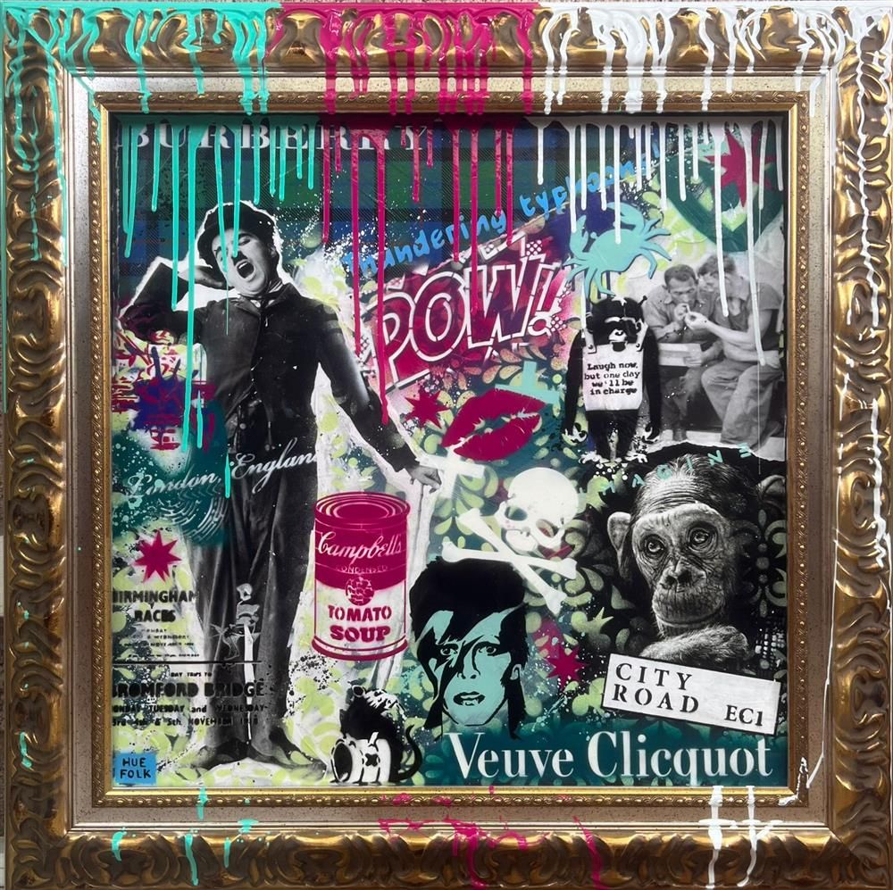 Hue Folk - 'Easy Street' - Framed Original Art