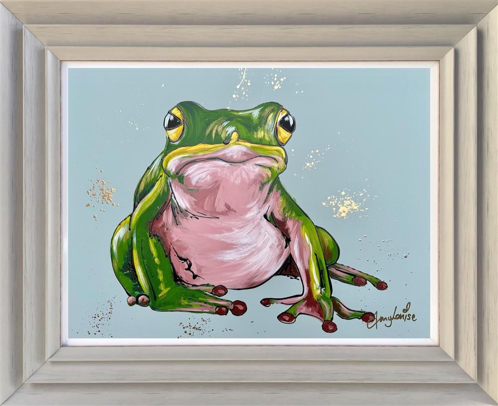 Amy Louise - 'Ribbit' - Framed Original Art