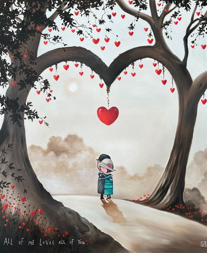 Michael Abrams - 'Loves All For Me' - Framed Original Art