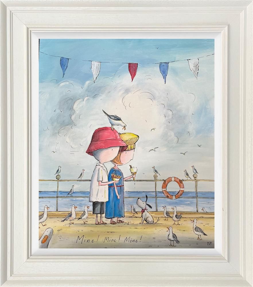 Michael Abrams - 'Mine, Mine, Mine!' - Framed Original Art