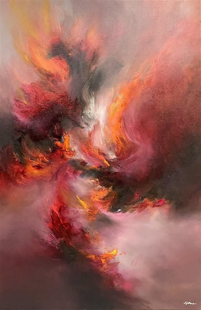 Alison Johnson - 'Playing With Fire III' - Framed Original Artwork