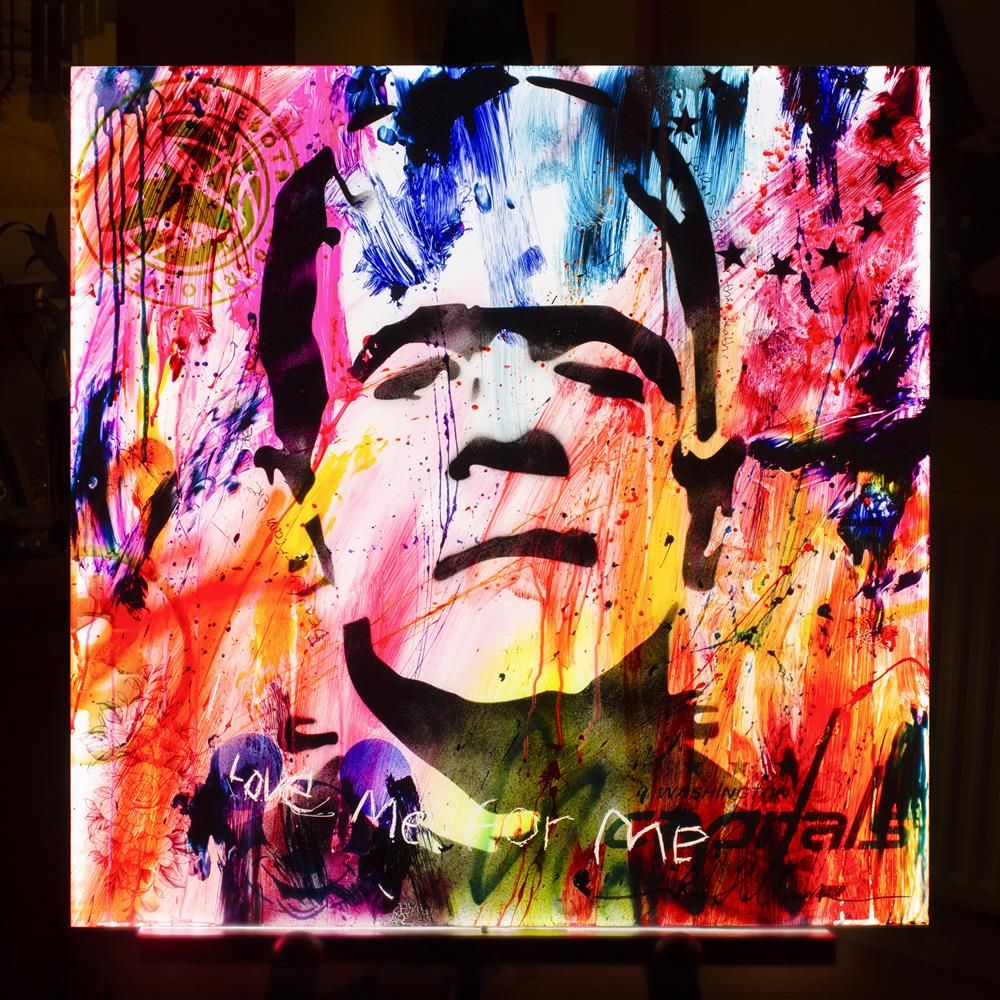 Rob Hefferan- 'Karloff Lit - LED Lightbox Series' - Framed Original Artwork