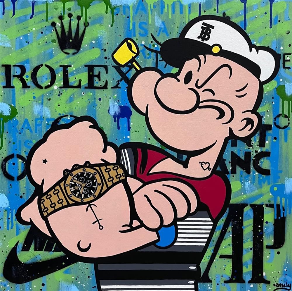 Emily Crook - 'Mr Muscle' - Framed Original Art