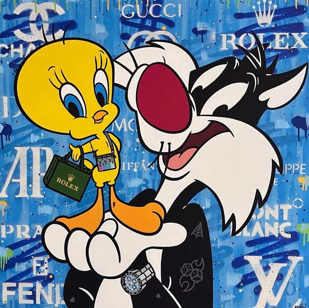 Emily Crook - 'Dynamic Duo' - Framed Original Art