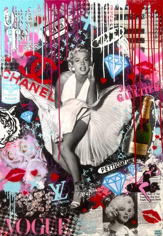 Hue Folk - 'Petticoat Lane' - Framed Original Art