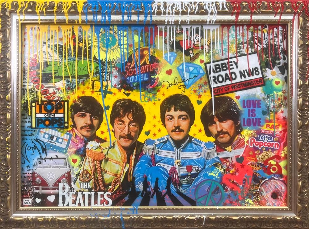 Hue Folk - 'Abbey Road' - Framed Original Art
