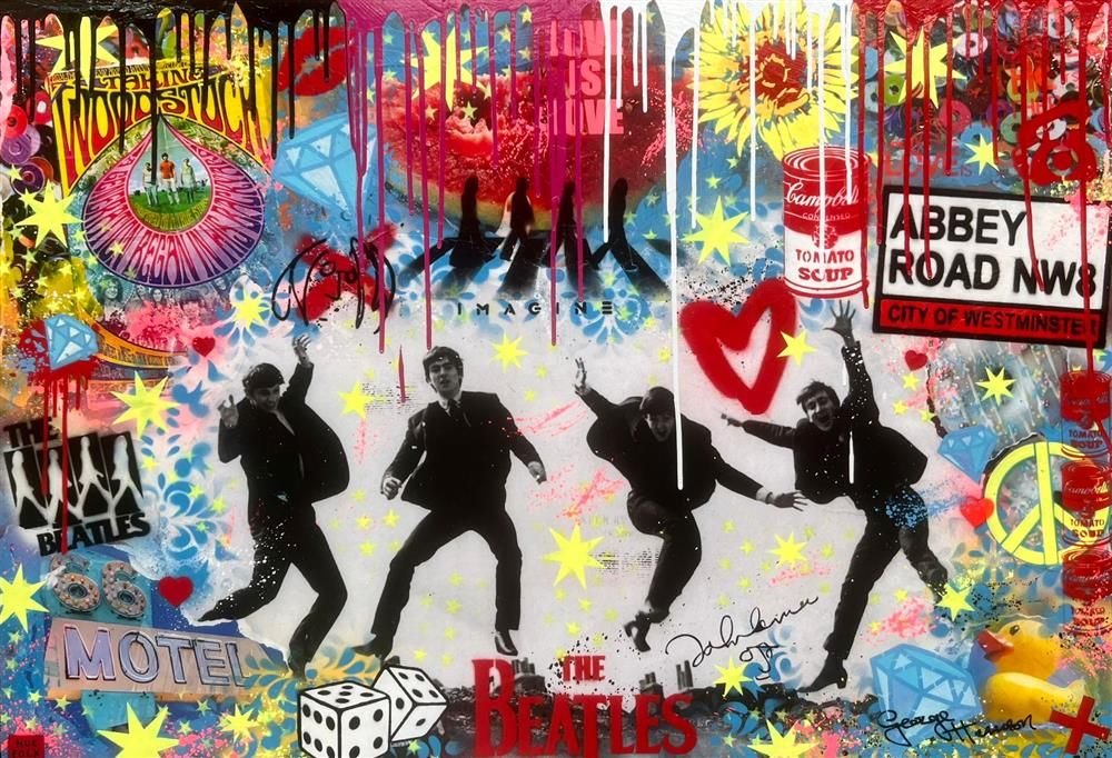 Hue Folk - 'Come Together' - Framed Original Art