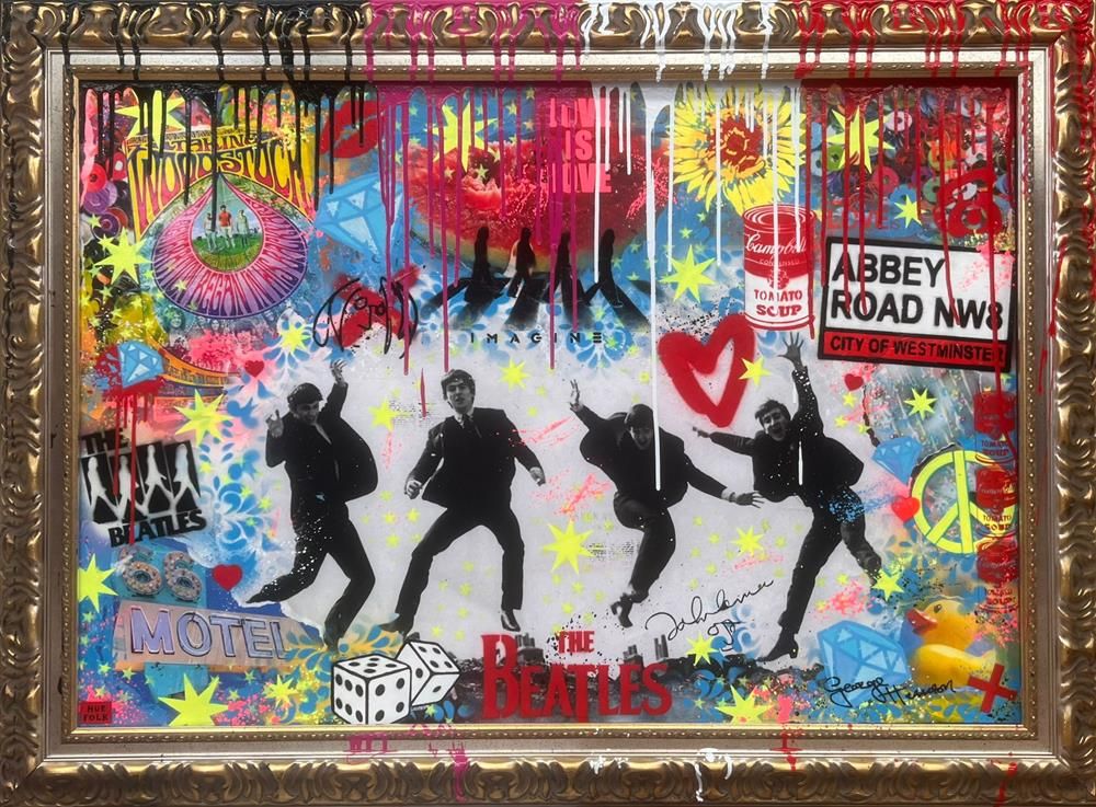 Hue Folk - 'Come Together' - Framed Original Art