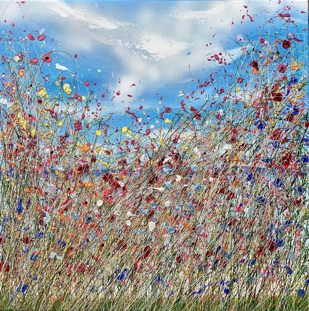 Lisa Pang- 'All The Flowers' - Framed Original Artwork