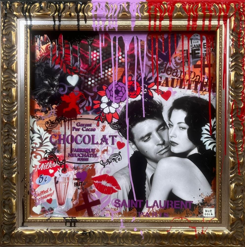 Hue Folk - 'Chocolat' - Framed Original Art