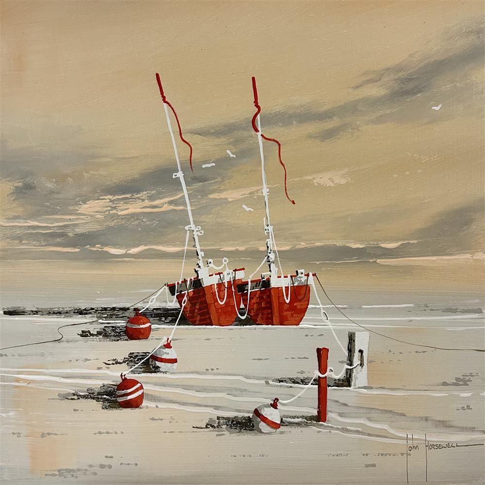 John Horsewell - 'The Crimson Cruiser' - Framed Original Artwork