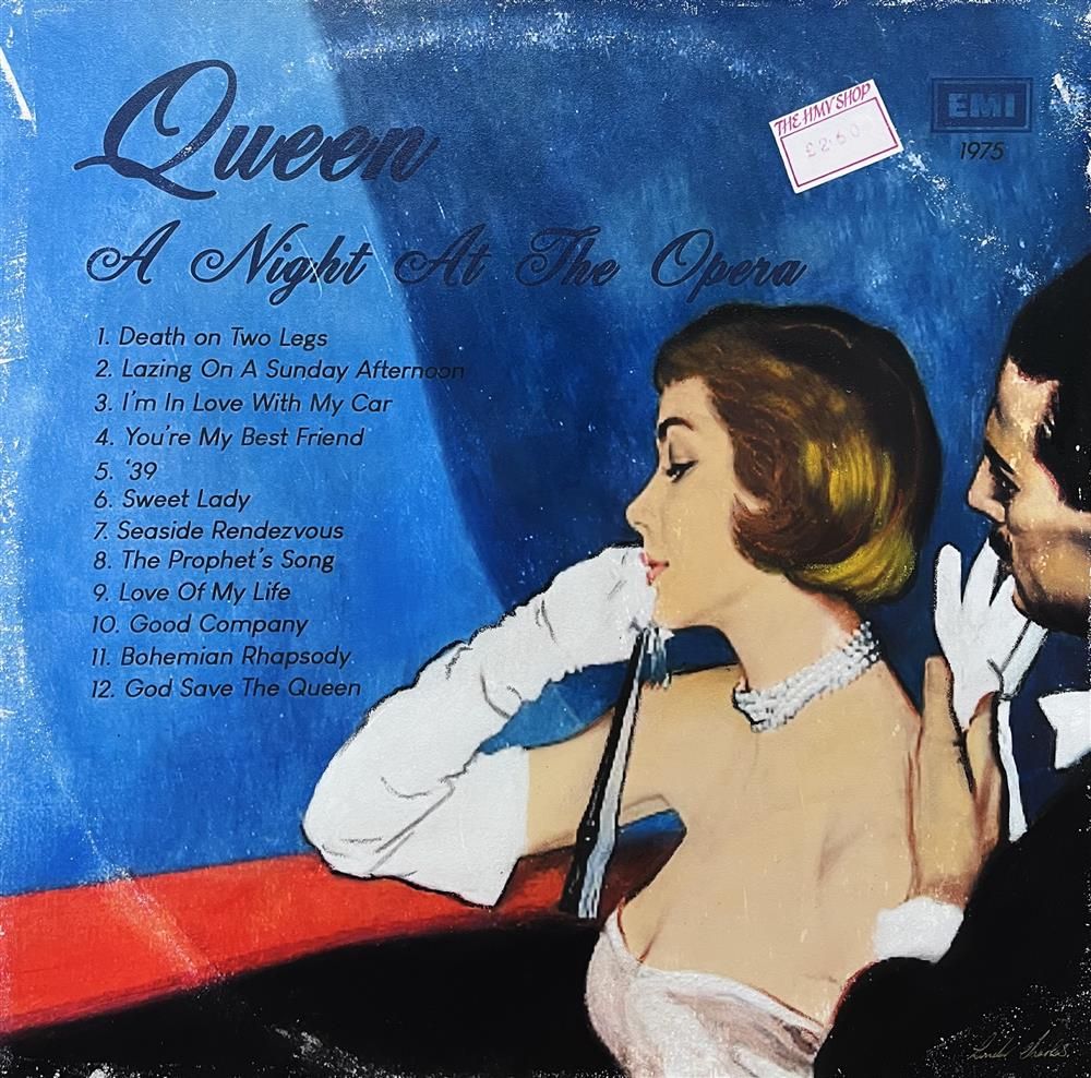 Linda Charles - 'Night At The Opera - ReVinyled Collection' - Framed Original Artwork