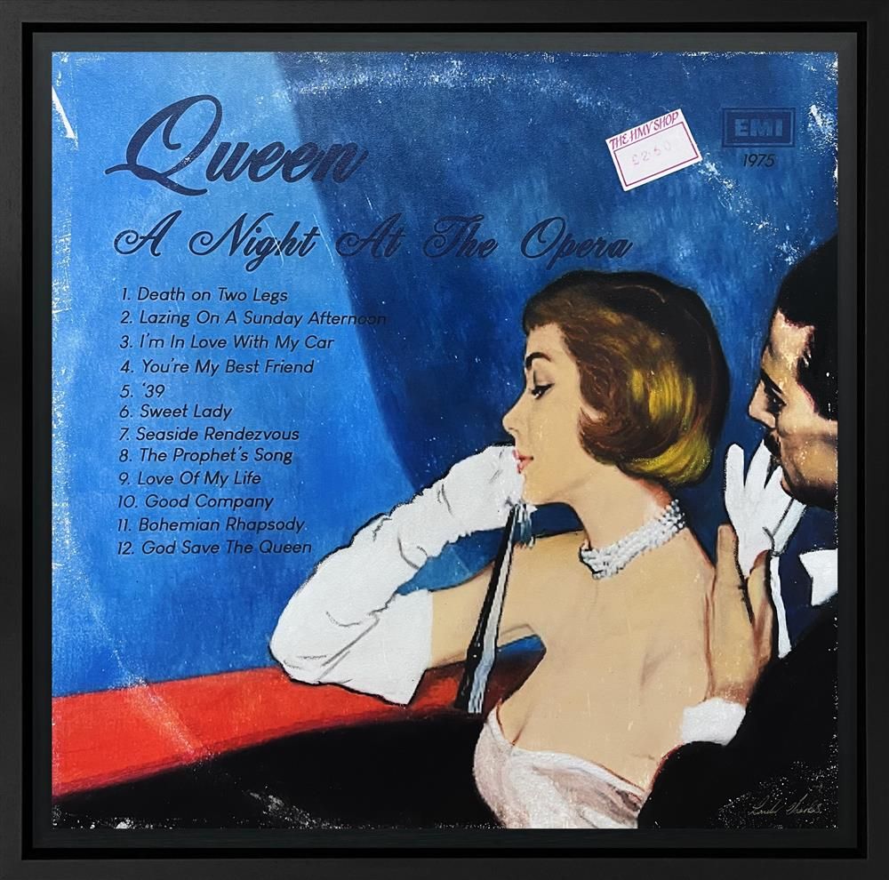 Linda Charles - 'Night At The Opera - ReVinyled Collection' - Framed Original Artwork