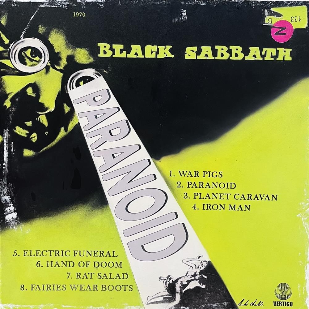 Linda Charles - 'Paranoid - ReVinyled Collection' - Framed Original Artwork