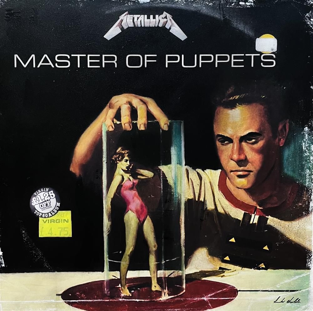 Linda Charles - 'Master Of Puppets - ReVinyled Collection' - Framed Original Artwork