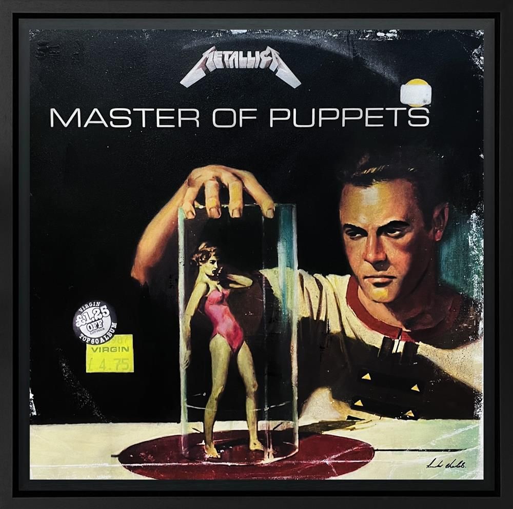 Linda Charles - 'Master Of Puppets - ReVinyled Collection' - Framed Original Artwork