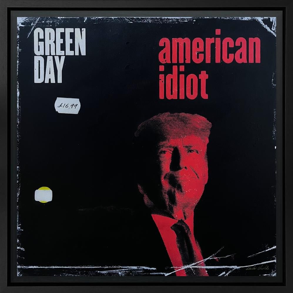 Linda Charles - 'American Idiot - ReVinyled Collection' - Framed Original Artwork
