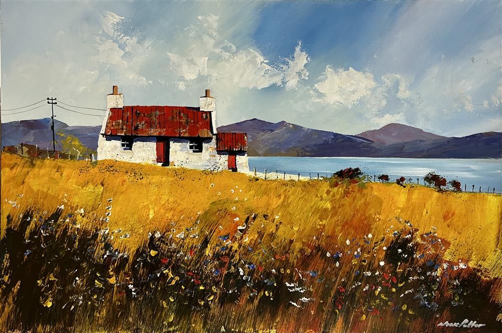 Nick Potter - 'Croft With Red Tin Roof' - Framed Original Art