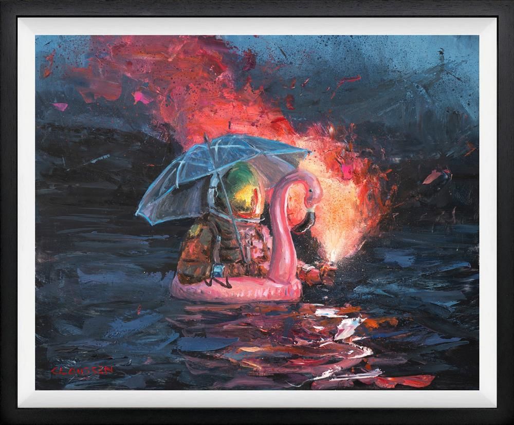 Andreas Claussen - 'Don't Trust Any Weather Report' - Framed Original Art