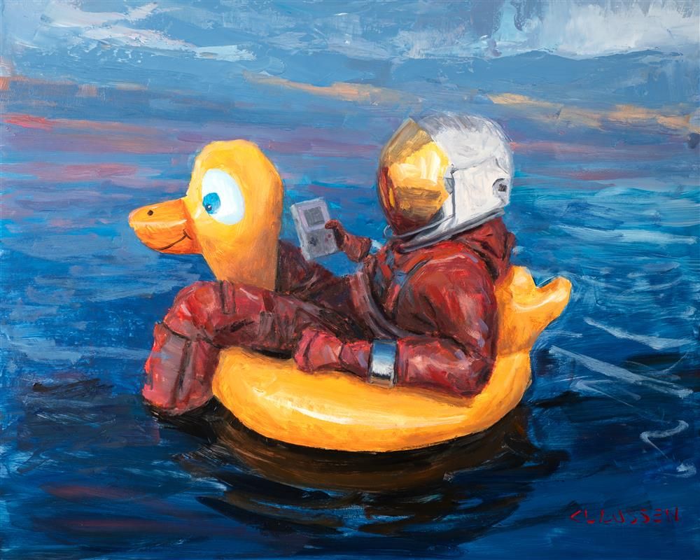 Andreas Claussen - 'Change Your Batteries Regularly' - Framed Original Art