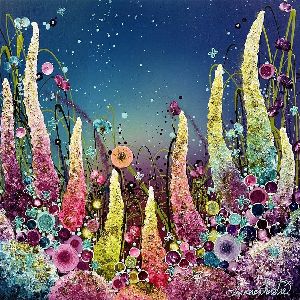 Leanne Christie - 'Floral Fantasy' - Framed Original Artwork