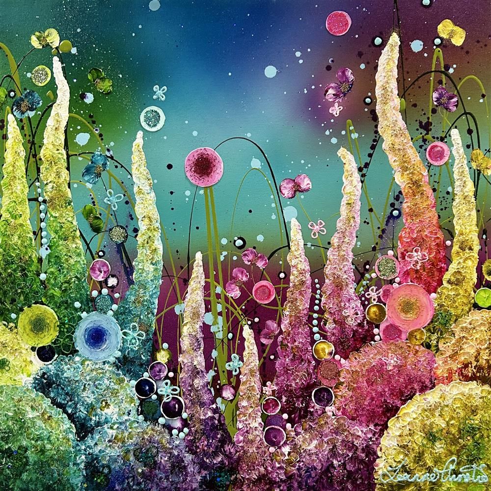 Leanne Christie - 'Bursting With Glitter' - Framed Original Artwork