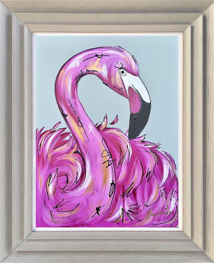 Amy Louise - 'Seeing Pink' - Framed Original Art