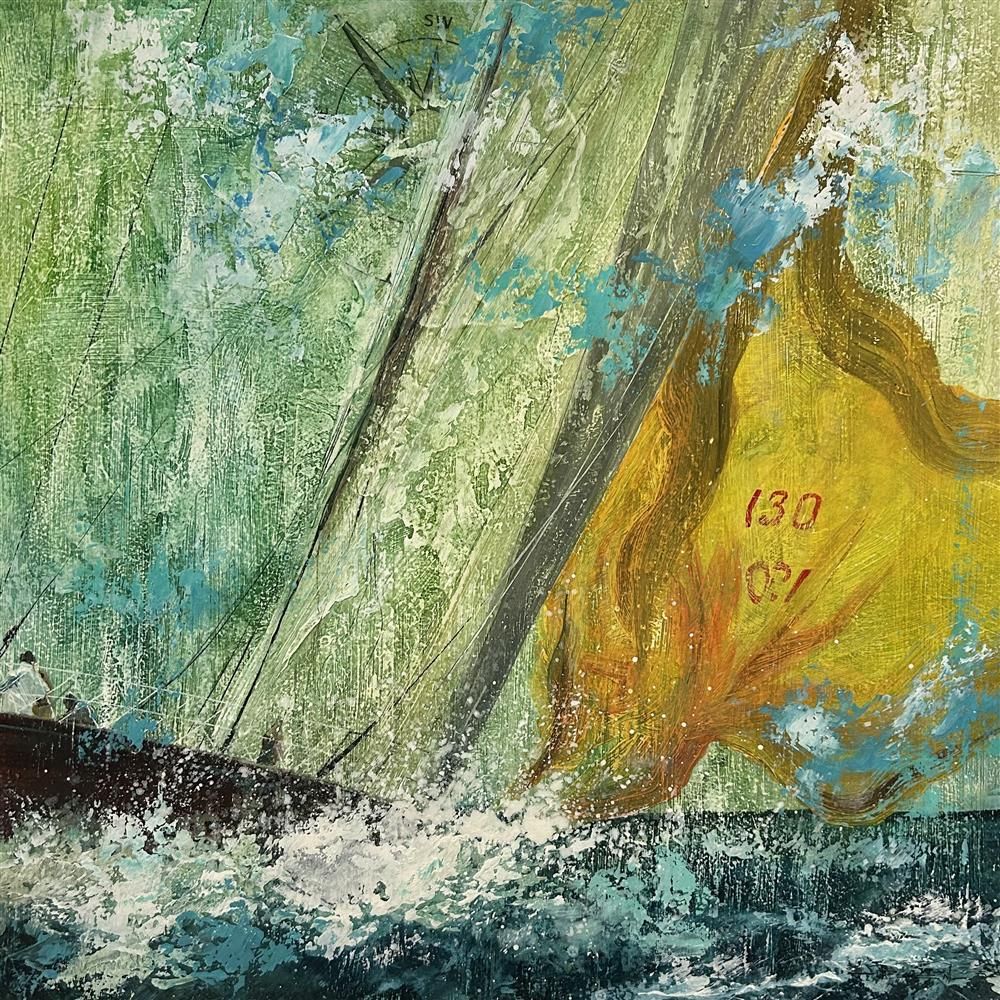 Dale Bowen - 'Racing 130' - Framed Original Art