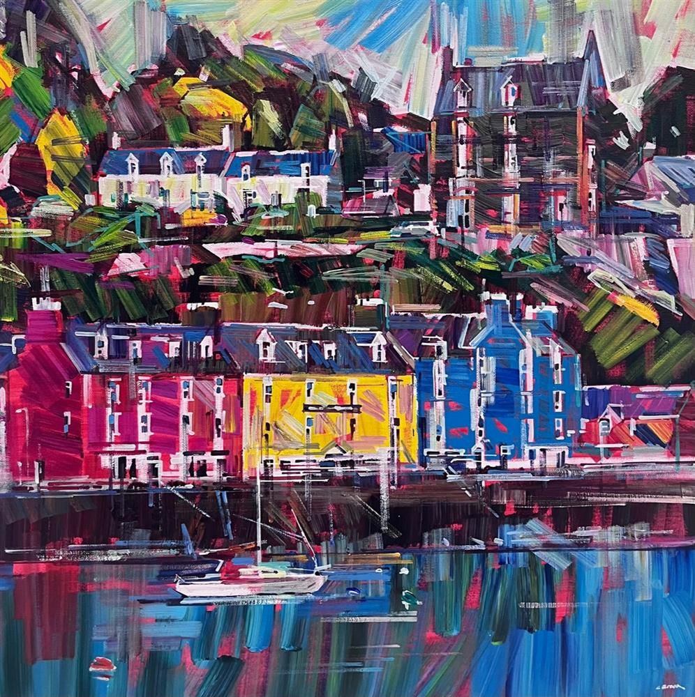 Colin Brown - 'Reflecting Tobermory' - Framed Original Art