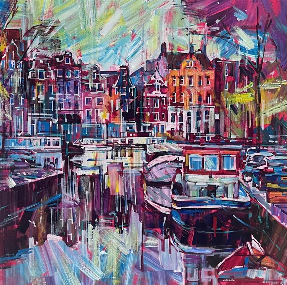 Colin Brown - 'Honeymoon In Amsterdam' - Framed Original Art
