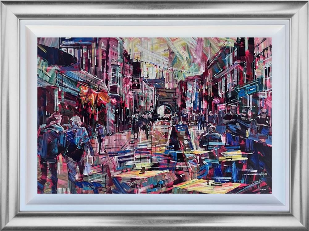 Colin Brown - 'City Stroll' - Framed Original Art