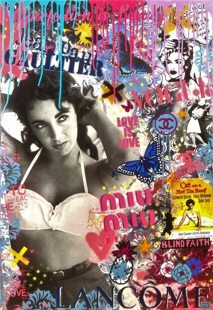 Hue Folk - 'Miss Taylor' - Framed Original Art