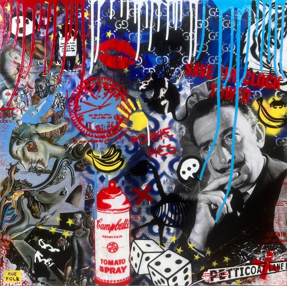 Hue Folk - 'Dali Dream' - Framed Original Art