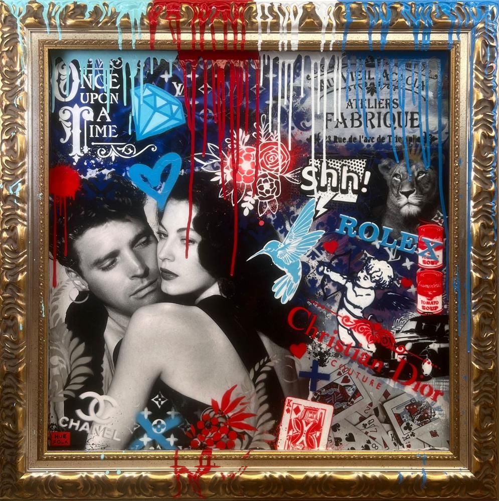 Hue Folk - 'French Romance' - Framed Original Art