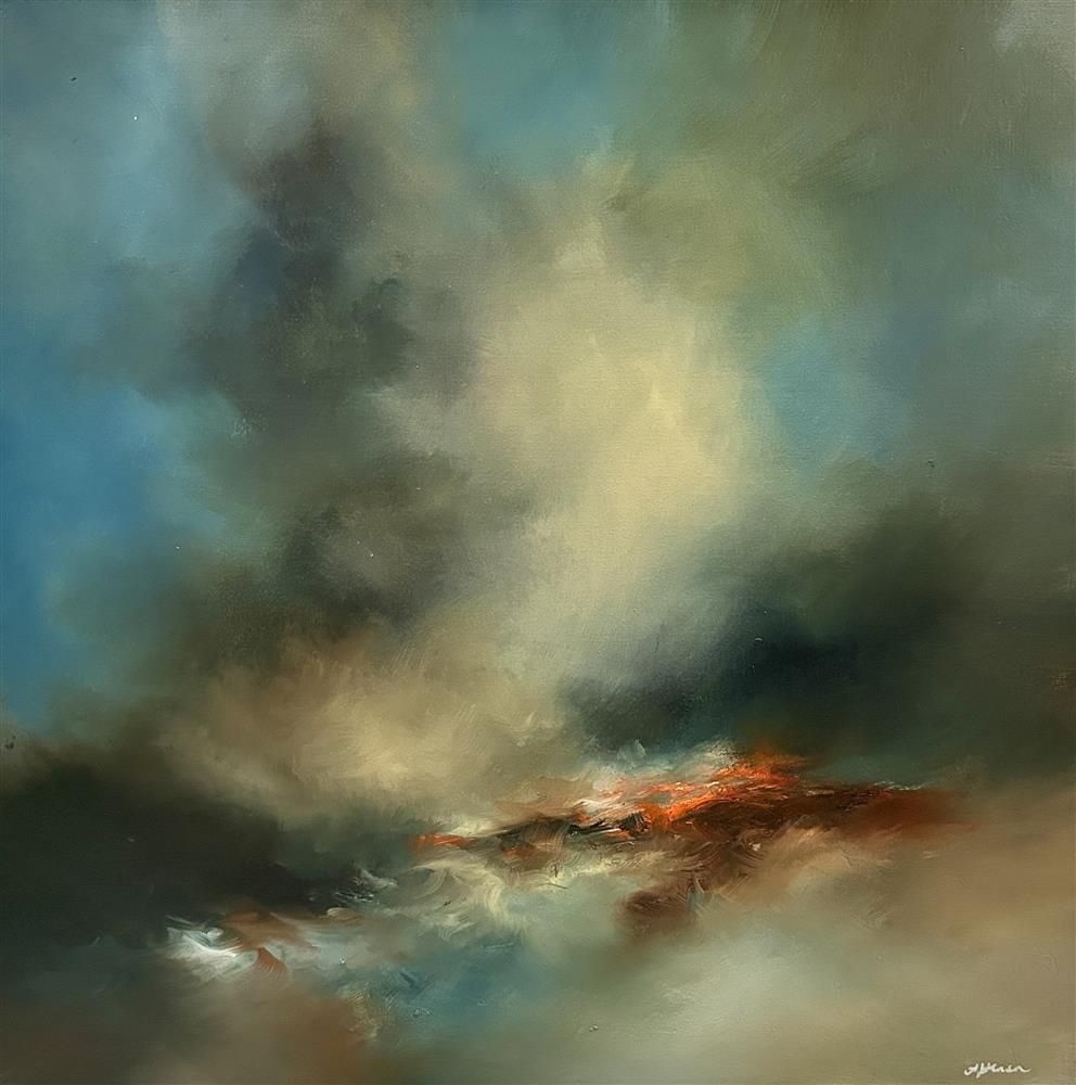 Alison Johnson - 'Teal Desires' - Framed Original Artwork