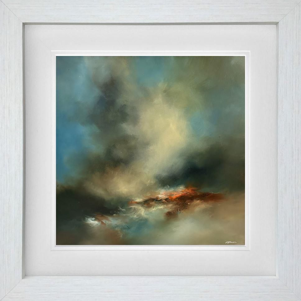 Alison Johnson - 'Teal Desires' - Framed Original Artwork