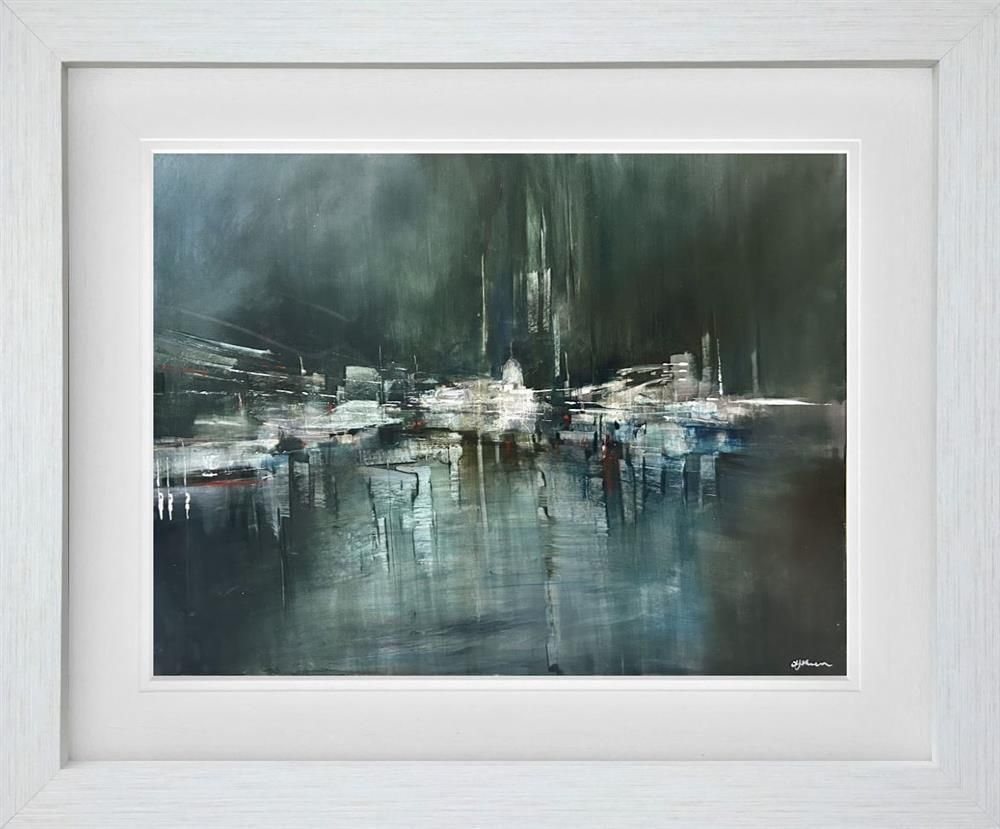 Alison Johnson - 'Harbour Aurora' - Framed Original Artwork