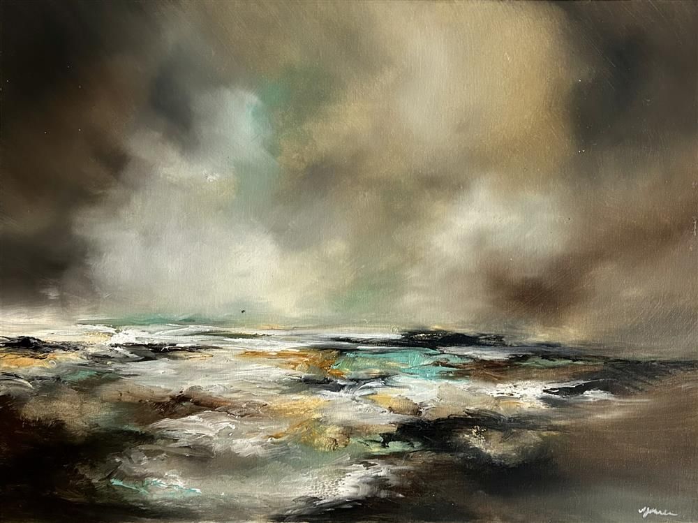 Alison Johnson - 'Twilight Tides' - Framed Original Artwork