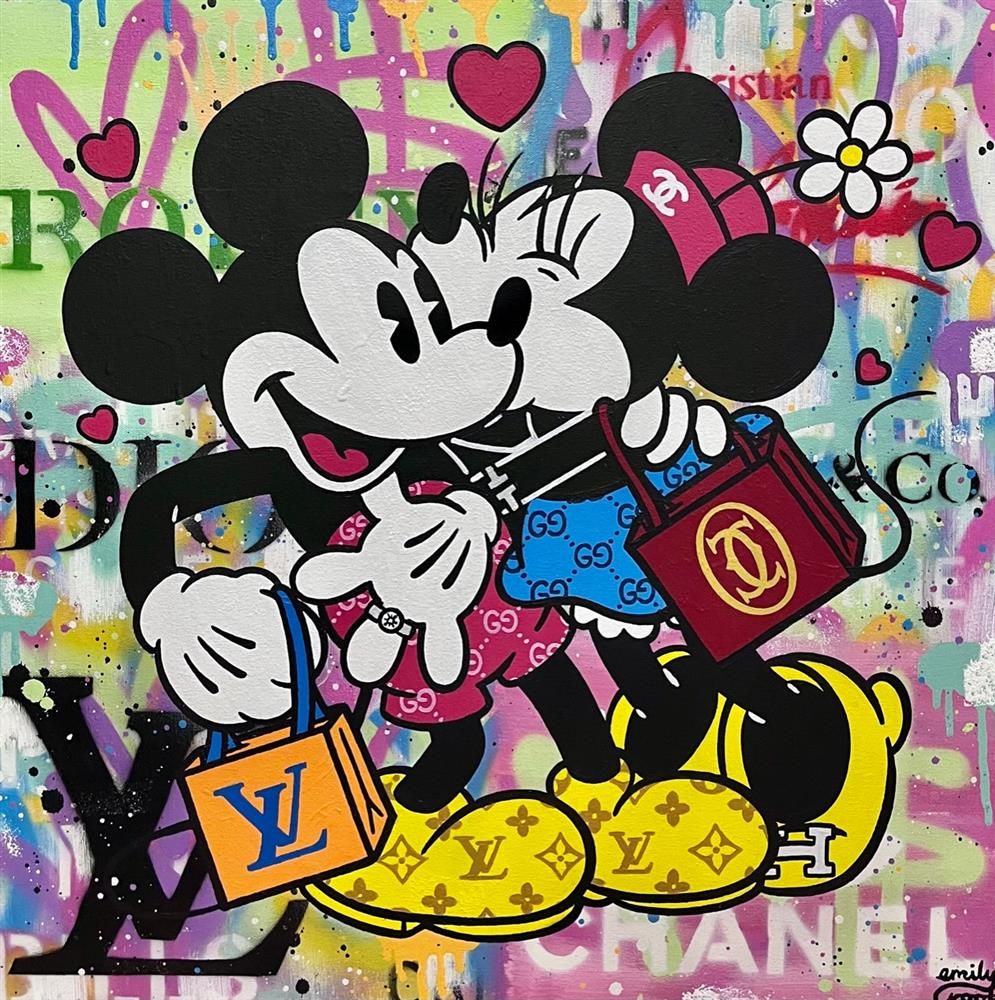 Emily Crook - 'The Kiss' - Framed Original Art