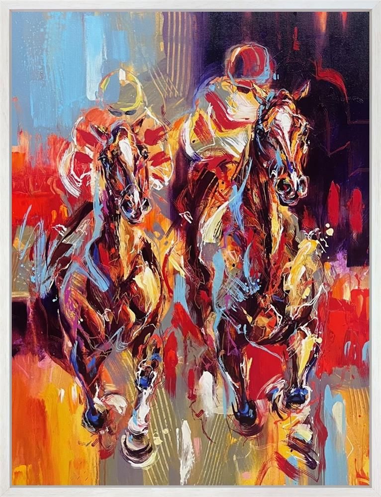 Anna Cher - 'The Chase' - Framed Original Artwork