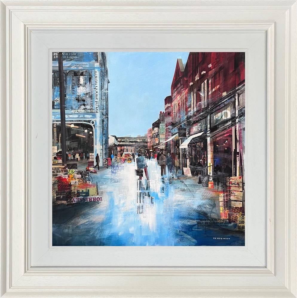 Ed Robinson - 'Berwick St Market'  - Framed Original Artwork