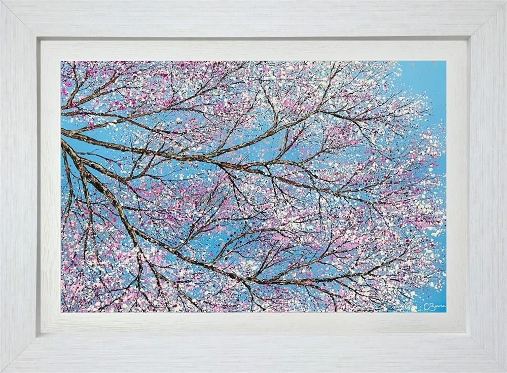 Chris Bourne - 'Cherry Blossom Flutter I' - Framed Original Art